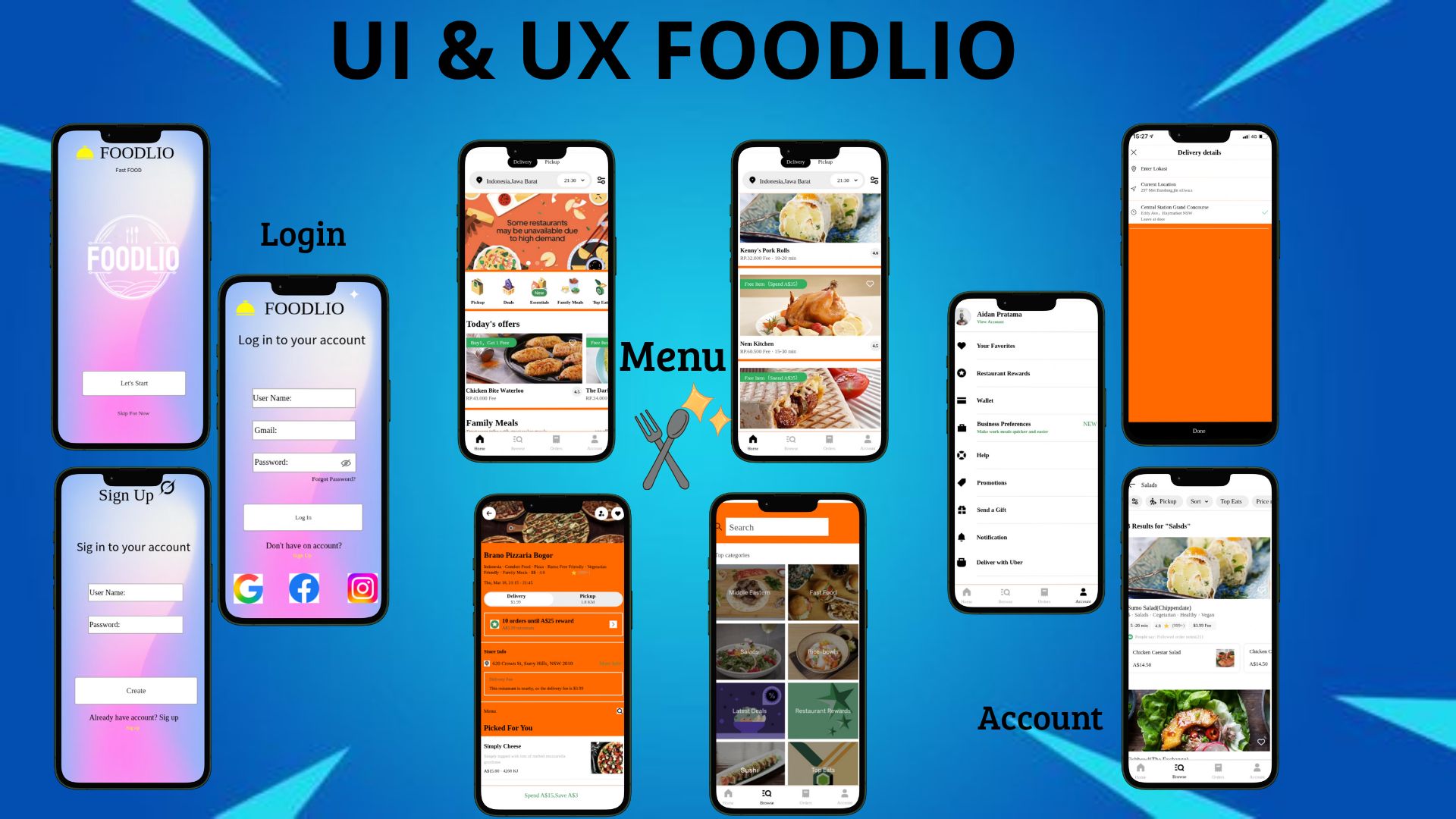 UI & UX FOODLIO